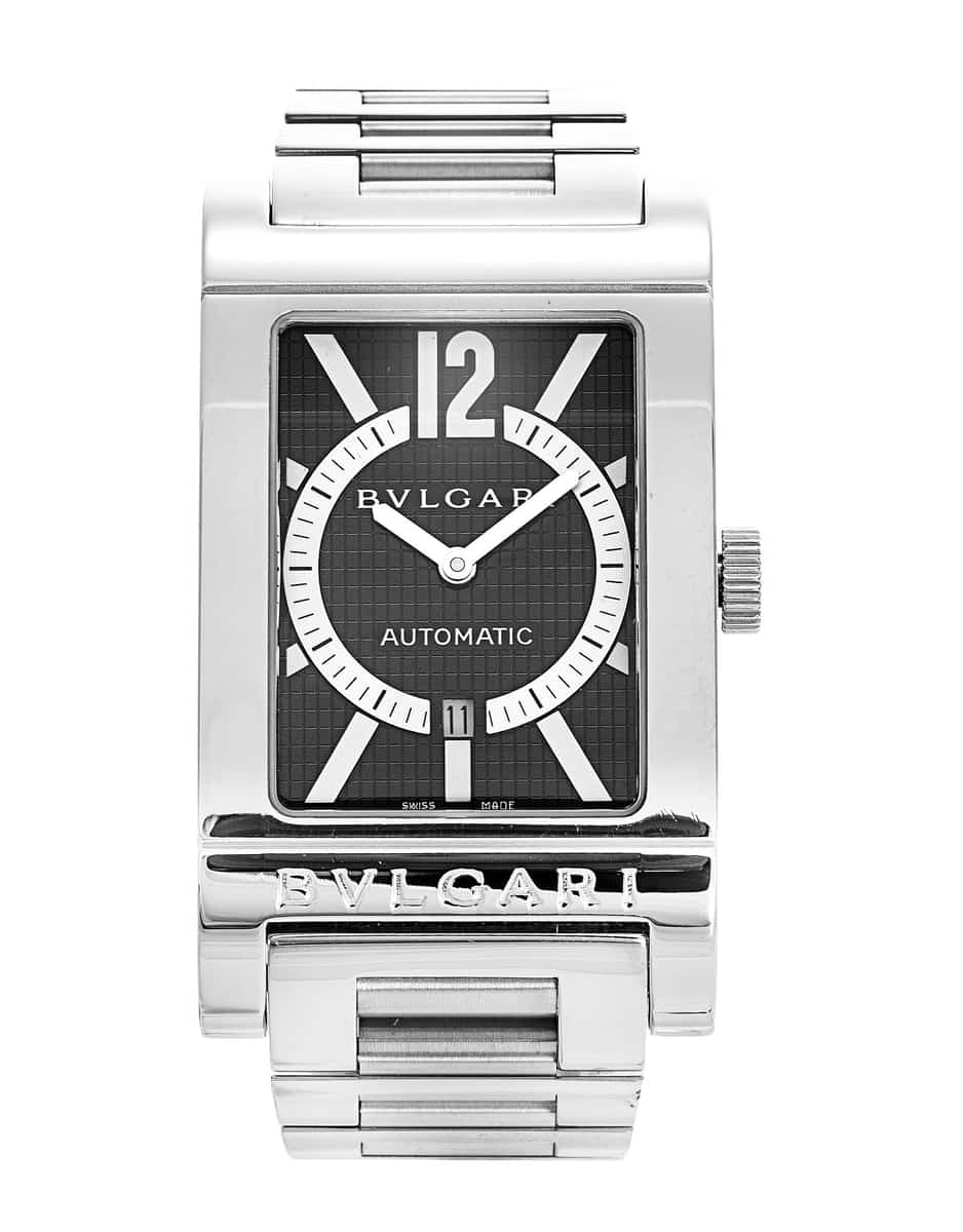 Bvlgari watch deals rettangolo rt45s l3015